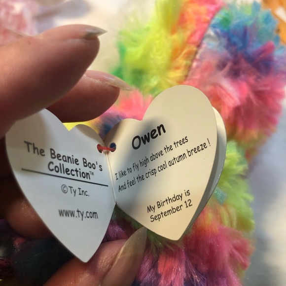 TY Beanie Boo Owls Twiggy and Owen 6” have tags - Picture 5 of 11